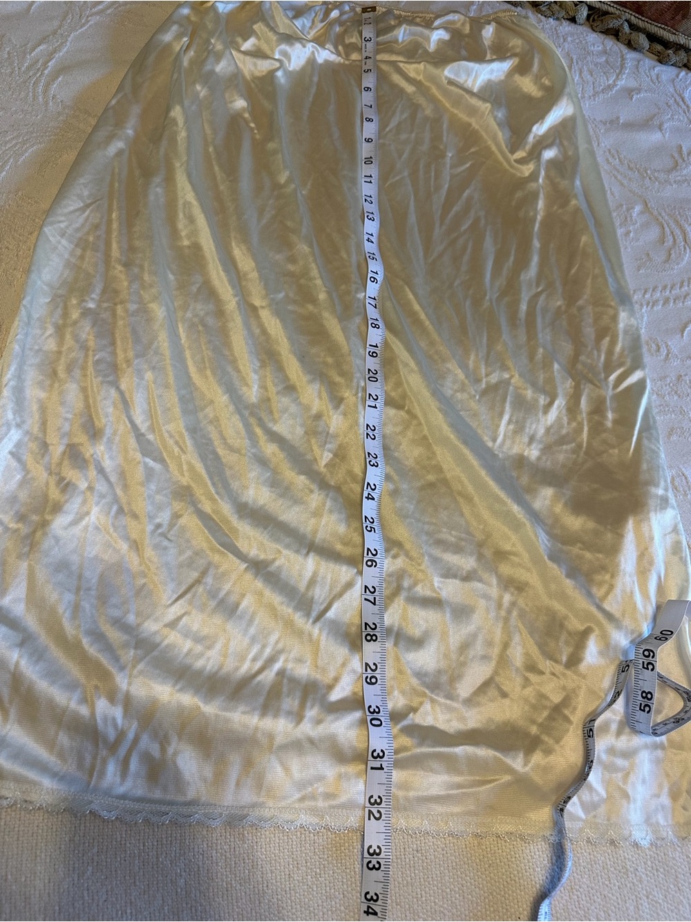 Motherhood maternity small Satin Half Slip - Ivory GUC